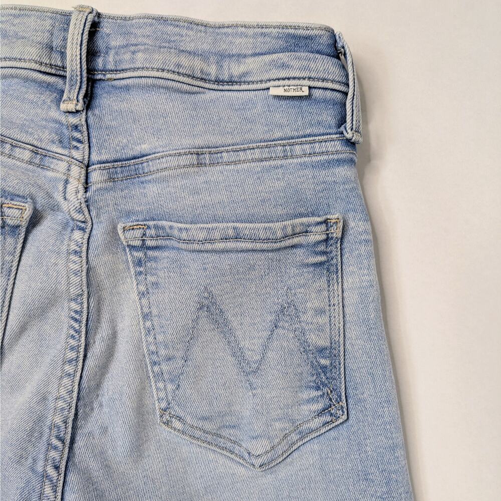 MOTHER Tomcat Flood Ankle Jeans 24 Big Hair Don't Care Blue Straight Leg - Picture 10 of 16